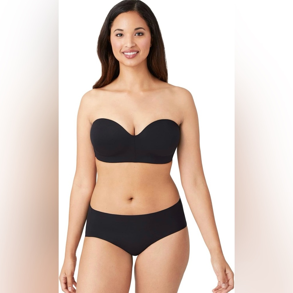 NWT New Wacoal Black Staying Power Strapless Convertible Bra Size 34C - Picture 4 of 8